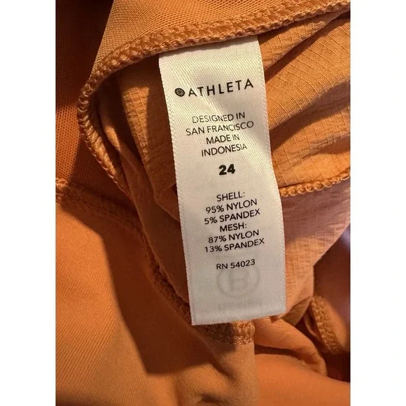 NWT Athleta Trekkie North Shorts-Light Orange/Clay Color-Women's Size 24 - Picture 6 of 6